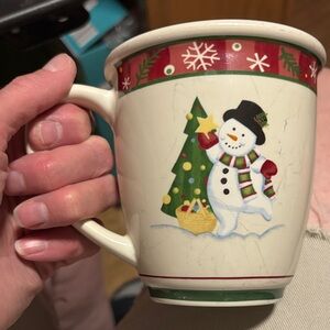 Longaberger Snowman Holiday Cup